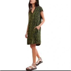 Anthropologie Rachel Snake Print Tunic Fresd